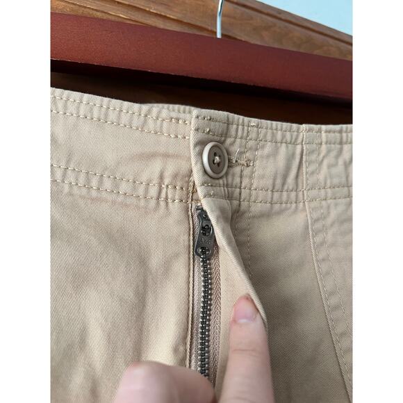 NWT Abercrombie & Fitch Relaxed Cargo Pants High Rise Straight Pockets Tan SZ 32 - Picture 6 of 13